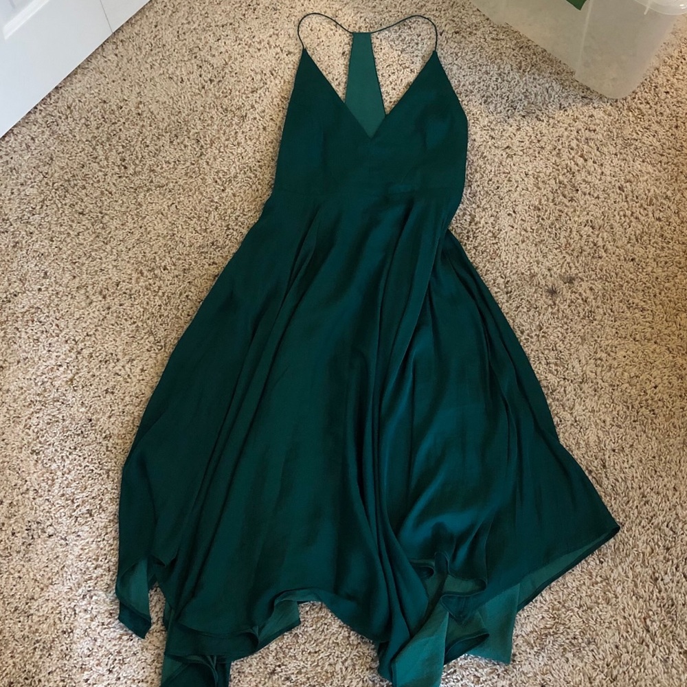 Urban Outfitters Green satin dress